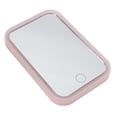 thumbnail image 3 of Miroir de Maquillage Éclairé Rose LED Contrôle Tactile Miroir Carré de Bureau Luminosité Réglable Miroir de Meuble-Lavabo Rotatif, 3 of 15
