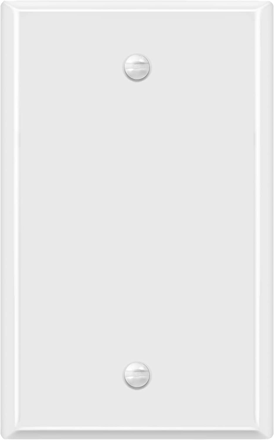 ENERLITES Blank Device Jumbo Metal Wall Plate, Corrosion Resistant