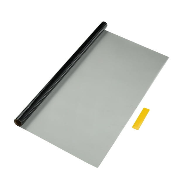 Película de tinte para ventanas de automóvil Universal Unique Bargains 6.56 ft x 23.62 inch Carbon 1PLY PET Negro claro 1 Pc VLT 46% IRR 25% URV 47%