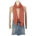 thumbnail image 2 of INSPIRAR CHIC Bufanda de Chiffon Sólido para Mujeres Ligera Suave Sheer Larga Pañuelo Chal Bufandas Rojo Oxidado 68.9x27.6 pulgadas, 2 of 7
