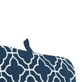 thumbnail image 6 of Jordan Manufacturing 74" x 22" Fandango Oceanic Blue Quatrefoil Rectangular Outdoor Chaise Lounge Cushion with Ties and Hanger Loop, 6 of 9