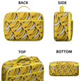 thumbnail image 3 of Cute Banana Pattern Insulated Lunch Tote - Durable Oxford Cloth Reusable Lunch Container with Spill-Resistant Interior & Portable Handle, 3 of 6