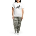 thumbnail image 4 of CafePress - Schnauzer Women's Light Pajamas - Women's Short Sleeve Print T-Shirt and Pants Light Cotton Pajama Set, 4 of 7