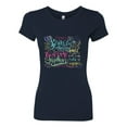 thumbnail image 2 of Wild Bobby, God Grant Me Serenity Courage and Wisdom Prayer Faith, Inspirational/Christian, Women Slim Fit Junior Tee, Navy, Medium, 2 of 3