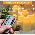thumbnail image 2 of 10 Velas Eléctrica Led Sin Llama Control Remoto Impermeable, 2 of 4