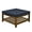 Navy Blue, variant on Tcbosik 33.5" Square Coffee Table with Open Shelf, Wood Accent Table, Upholstered Linen Fabric Ottoman for Living Room, Bedroom, Navy Blue