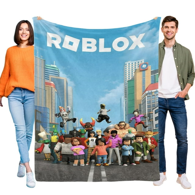 ROBLOX - ROBLOX anti-pilling, suave, ligera, esponjosa y acogedora de lujo para hogar y cocina – Perfecta para niños y adultos,200X150cm