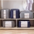 thumbnail image 4 of Bolsa de almacenamiento de ropa para el hogar, bolsa de acabado de colchas, caja de baño de tela no tejida gruesa, caja de almacenamiento de ropa, 4 of 5