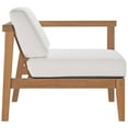 thumbnail image 2 of Bayport Outdoor Patio Teak Wood Right-Arm Chair Natural White, 2 of 6
