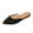 Black, variant on Pointed Toe Mule Flats For Women Matte Faux Suede Backless Slip On Flat Mule Shoe Footwear