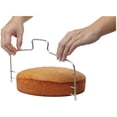 thumbnail image 2 of Cortador y nivelador de pasteles ajustable de 2 hilos, acero inoxidable, 2 of 4