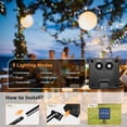 thumbnail image 4 of 4-Pack Solar Christmas String Lights Outdoor Multicolor - Total 400LED 132FT Solar Christmas Fairy Lights with 8 Modes, Waterproof String Lights Patio Lights for Christmas Tree Party New Year, 4 of 6