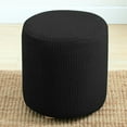 thumbnail image 5 of Ottoman Slipcover with Elastic Bottom Machine Washable for Black, 5 of 7