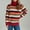 Orange, variant on Jjayotai Women Striped Color Block Sweaters Clearance, Mock Neck Long Sleeve Loose Soft Fuzzy Knit Pullover Green L