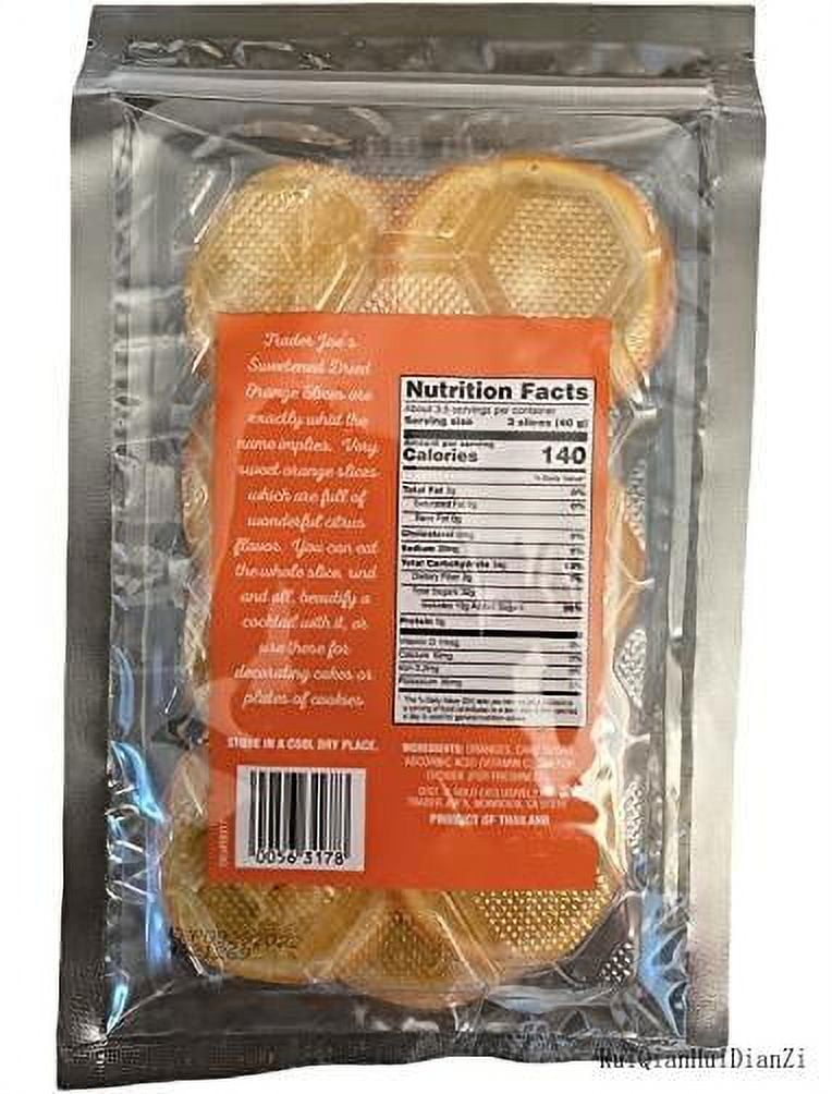 Trader Joe's Sweetened Dried Orange Slices (Pack Of 6)