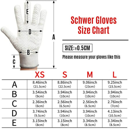 Schwer Level 6 Cut Resistant Cutting Gloves for Wood Carving Rotary Cutting  Handling Glass Moving Boxes with Rubber Grip (S)
