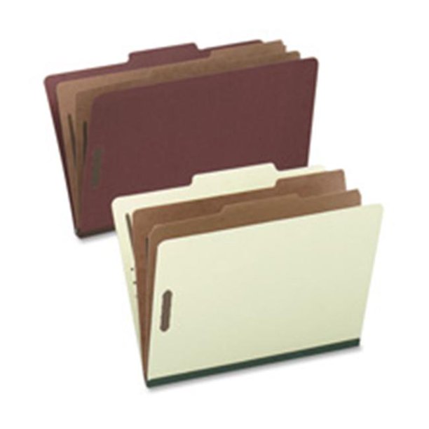 Classification Folder 2 Dividers Legal GrayGreen