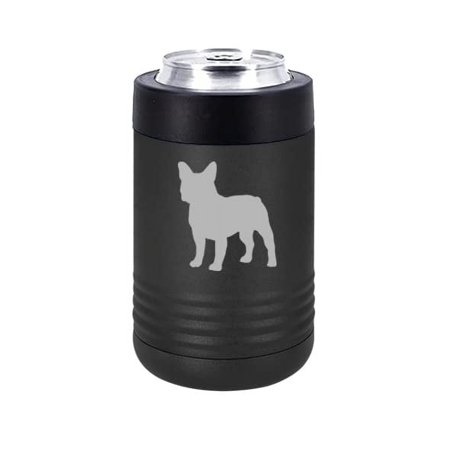 

Can and Bottle Cooler Insulator Stainless Steel Double Wall Vacuum Insulated Beverage Drink Holder French Bulldog