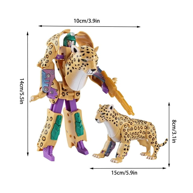 CEHVOM Deformation Toy Children Simulation Animal Elephant White Cheetah Model