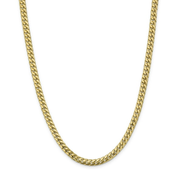 Primal Gold 14 Karat Yellow Gold 5.5mm Solid Miami Cuban Chain