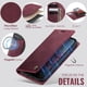 thumbnail image 4 of Funda Kowauri para iPhone 17 Pro, Funda Abatible tipo Billetera de Cuero PU con Tarjetero Bloqueo RFID, Funda Magnética Desmontable a Prueba de Golpes para Teléfono Carga Inalámbrica Compatible, 4 of 8