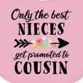thumbnail image 4 of Inktastic Only the Best Nieces Get Promoted to Cousin Boys or Girls Baby Bib, 4 of 4