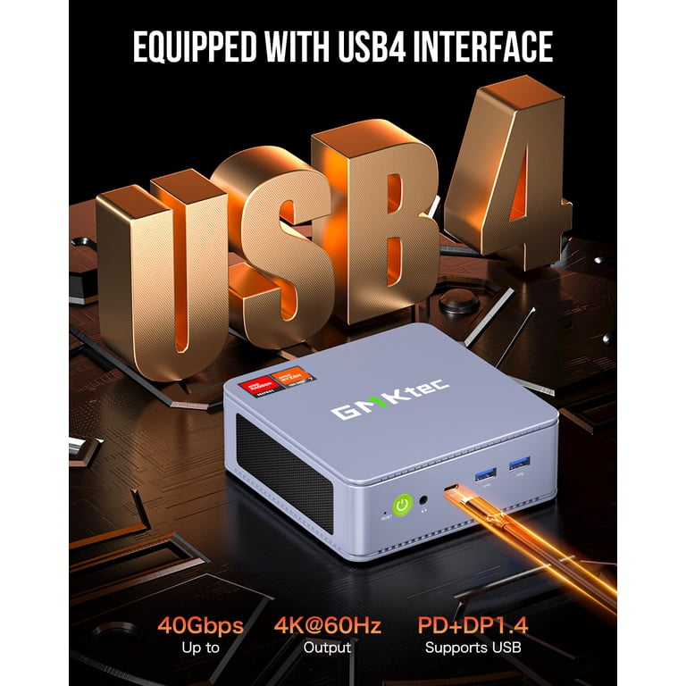 GMKtec Gaming Mini PC, 32GB RAM 1TB SSD, AMD Ryzen 7-7840HS(MAX5