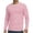Pink, variant on QSAWXQZ Men's Striped Graphic T Shirt Crew Neck Long Sleeve Pullover Casual Tee Shirt for Spring L
