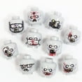 thumbnail image 1 of BrickTactical Paquete de Cabezas Zombie V2, 10 cabezas personalizadas para minifiguras, 1 of 1