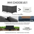 thumbnail image 5 of Kozyard Ground Mounting Kit for 4-Panel Privacy Screens – Perfect for Securing to Concrete – Helps Hide Clutter and Keep Your Outdoor Space Neat – Fits Both White & Black Panels, 5 of 5