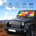 thumbnail image 5 of Kdxio Brightly Colored Cupcakes Print Front Windshield Sun Shade,Folding Auto Sunshade for Car Truck SUV-Small, 5 of 7