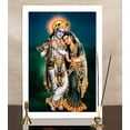 thumbnail image 6 of IBA Indianbeautifulart Radha Krishna Picture Frame Religious Poster White Wall Frame Deity Photo Frame Wall Decor&nbsp;For Home/ Office/ Temple-12 x 18 Inches, 6 of 7