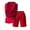Red, variant on Mens 2 Piece Sets Summer Outfits Fitness Suit Loose Breathable Plus Size Zip Up Hooded Vest Shorts Tracksuit Trend Matching Set Beige