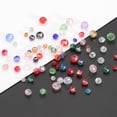 thumbnail image 4 of Uxcell Cuentas de Cristal Rondelle, 1000Pcs 4-8mm Cuentas de Vidrio Facetadas Sueltas para Fabricación de Joyas, Plating AB Rosa, 4 of 6