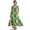 Abstract Geometric Green, variant on Retro 60S Hippie Flower Print Sleeveless Maxi Dresses for Women Elegant A-line Flowy Dress with Pockets Casual Summer Dresses Beach Vacation Resort Wear, Large