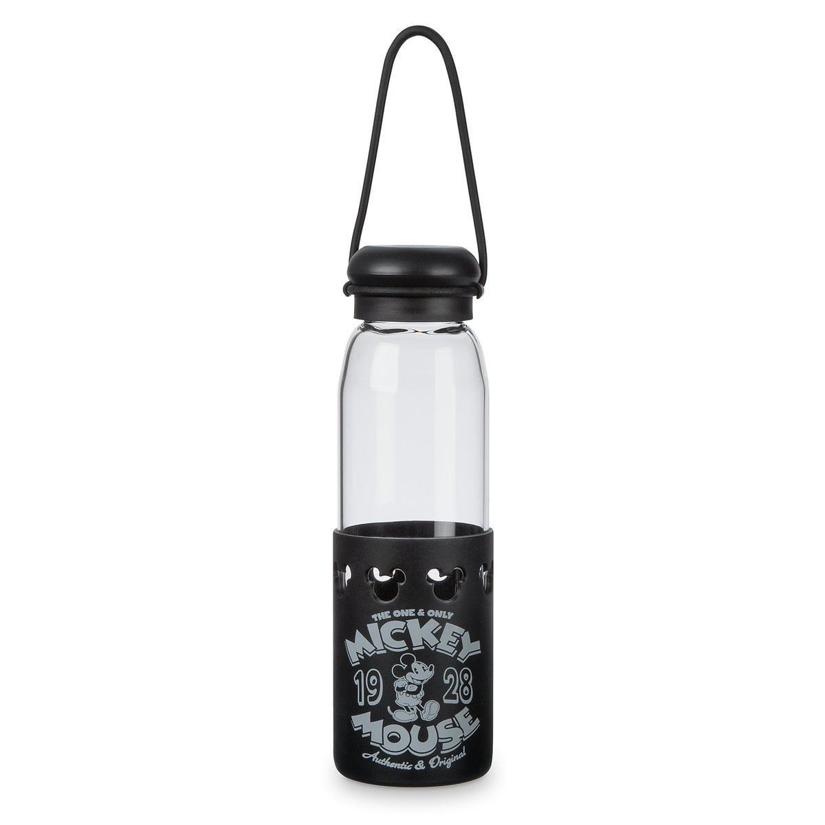 Disney Parks Mickey Mouse One and Only Glass Water Bottle New