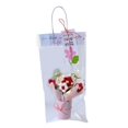 thumbnail image 3 of Ramo de flores de ganchillo con luces, adorno de regalo hecho a mano, flores artificiales Rojo, 3 of 9