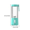 thumbnail image 1 of pitrice Portable 500ml Electric Juicer Orange Banana Juice PC Plastic Rechargeable Milkshake Maker Extractor Mixer Machine Home Kitchen Gadget Blue, 1 of 9