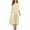 Beige, variant on Women's 3/4 Sleeve Pleated Midi Dresses Fall Casual A-Line Flowy Swing Solid T Shirt Dress Cocktail Party Dress