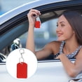 thumbnail image 6 of Uxcell Leather Key Fob, 4 Pack PU Leather Key Fob with Key Rings for ID Key Cards, Red, 6 of 6
