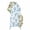 White, variant on Purple Blue Hot Air Balloon Arch Backdrop Cover 5FT, Modern Balloon Float Clouds Spandex Fitted Stretchy Arch Stand Covers, Round Top Chiara Backdrop Cover for Wedding Party Birthday Baby Shower