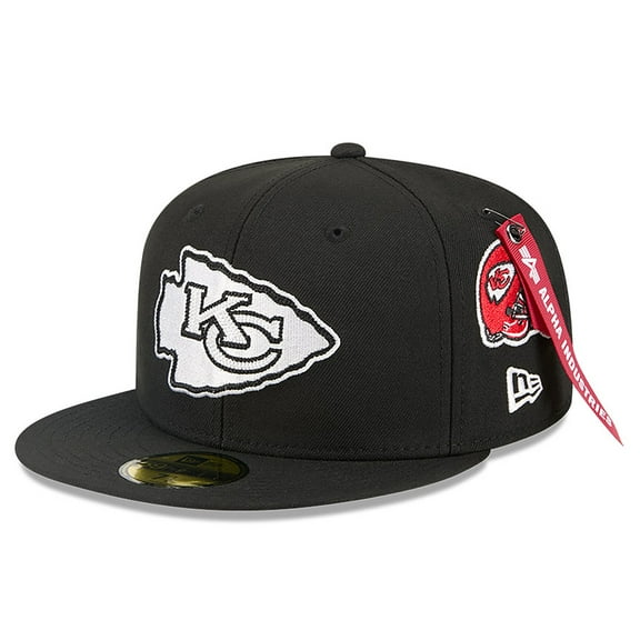 Men's New Era x Alpha Industries Black Kansas City Chiefs 59FIFTY Fitted Hat