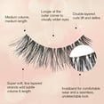 thumbnail image 3 of Ardell Naked Lashes 424, Natural False Eyelashes with Invisiband, 4 Pairs, 3 of 10