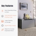 thumbnail image 3 of Open Box Sturdis Toy Box Stylish & Spacious Storage for Home Organization, Gray, 3 of 12