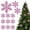 Purple, variant on Glitter Snowflake Ornaments,Plastic Snowflake Ornaments, Christmas Snowflake Decorations,Hollow Hanging Snowflake Tree Pendants For Xmas Tree Window Fireplace Mantel Holiday Indoor Decor,12 PC