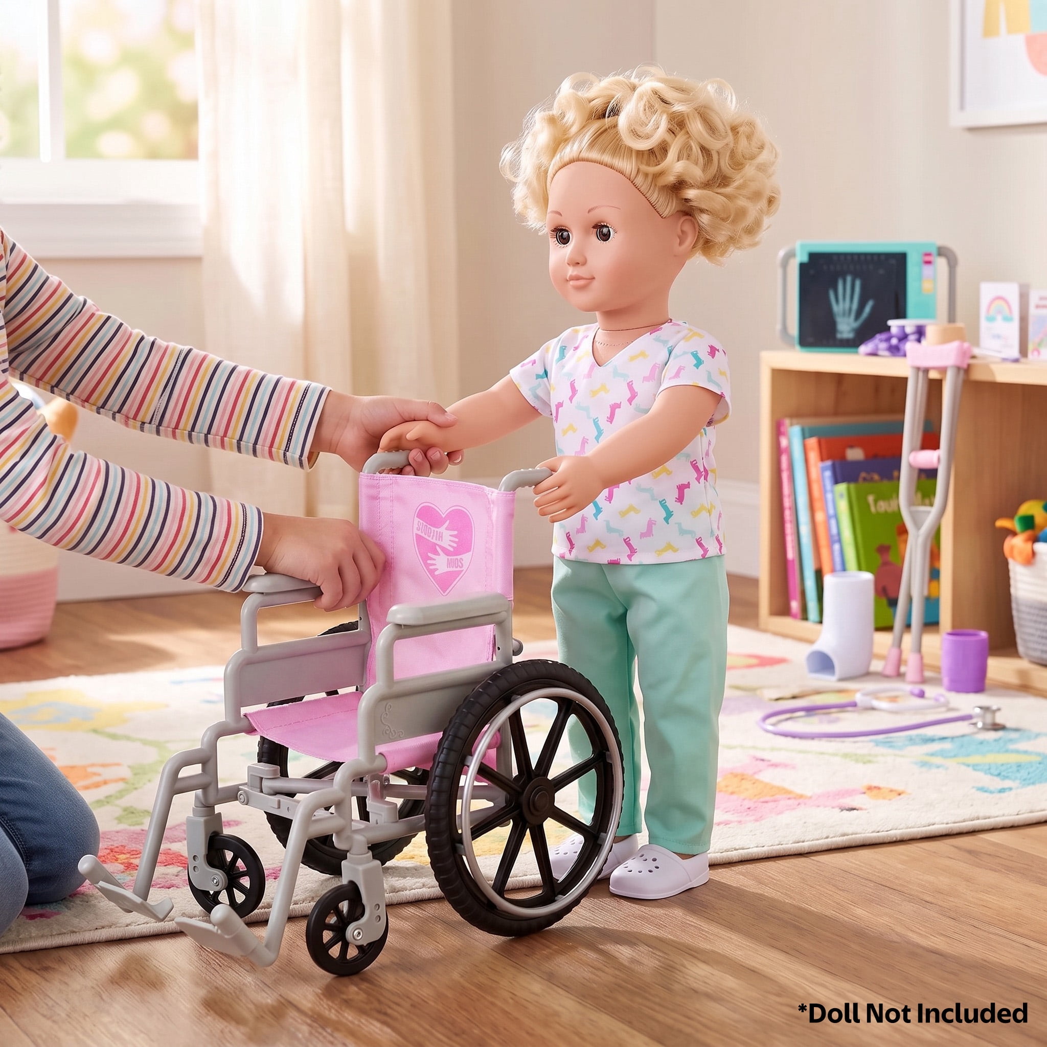 My Life As Wheelchair and Accessories for 18-Inch Dolls, 20 Pieces