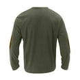 thumbnail image 4 of Mens Casual Corduroy Sweater with Unique Triangular Applique and Round Reinforced Elbow Patches Army Green M, 4 of 7