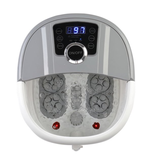 Foot Spa/Bath Massager with Heat, Bubbles, and Vibration, Digital