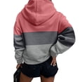 thumbnail image 7 of Hueook Sweatshirts for Women Plus Size Long Sleeve Solid Color Fashion Casual Hooded Blouse With Pocket rewneck Pullover Sweatshirt Tops, 7 of 7
