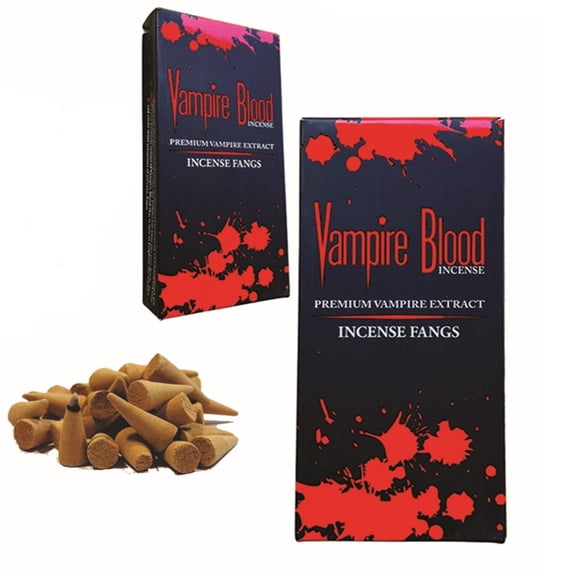 Soul Sticks Vampire's Blood Fragrance Fangs Incense Cones 4 Packs Total 40 Cones